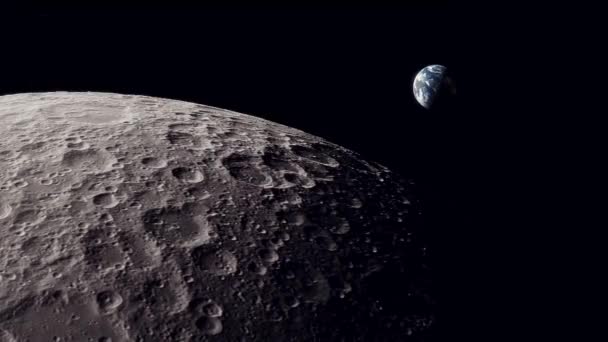 Video Della Luna Animazione Dell Universo — Video Stock