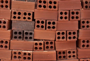 eski kırmızı tuğla duvar