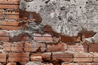 eski kırmızı tuğla duvar