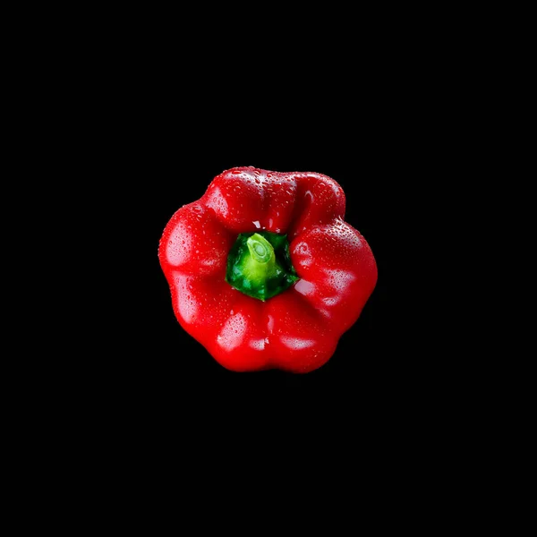 Red Pepper Water Drops — Stock Photo, Image