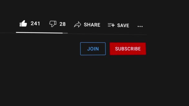 ANTES - 29 de agosto de 2021, como, subscrever um vídeo do youtube e clicar no sino — Vídeo de Stock