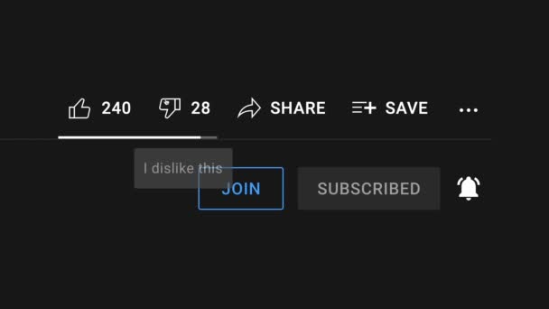 BILTEN - AUGUST 29, 2021, klik duimen naar beneden youtube video, afmelden kanaal. — Stockvideo