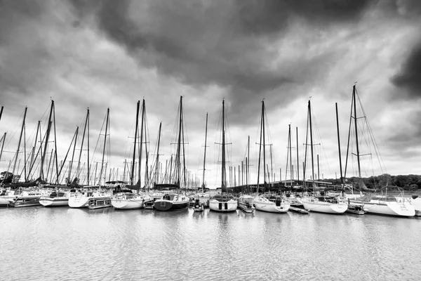 Storm Moving In Marina — Stock Photo, Image