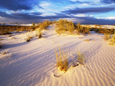 White Sands National Monument - Sunset clipart