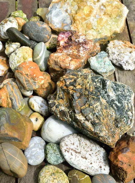 Colección Geólogos de Rocas y Minerales . — Foto de Stock