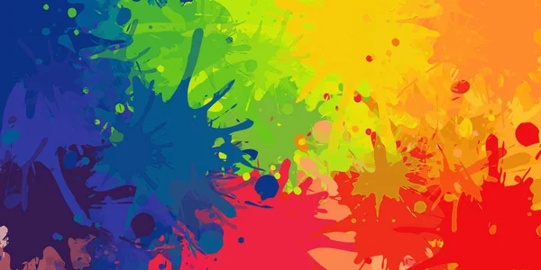 Kleurrijke Splatter Verf Abstracte Achtergrond Illustratie — Stockfoto