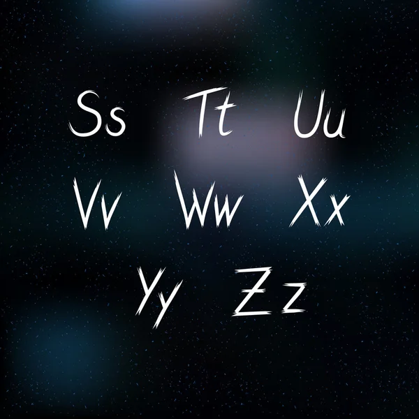 ABC yazı elle çizilmiş