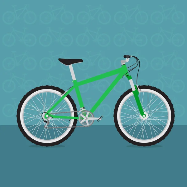 Vector de bicicletas de colores de varios tipos — Vector de stock