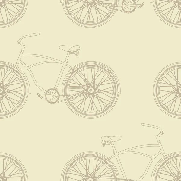 Patrón de bicicleta sin costura — Vector de stock