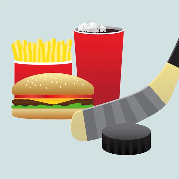 Fast food — Stock Vector