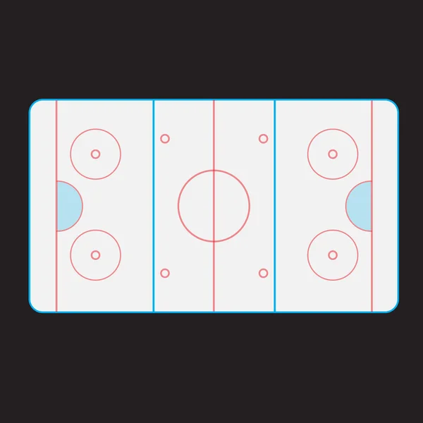 Hockey rink — Stock Vector