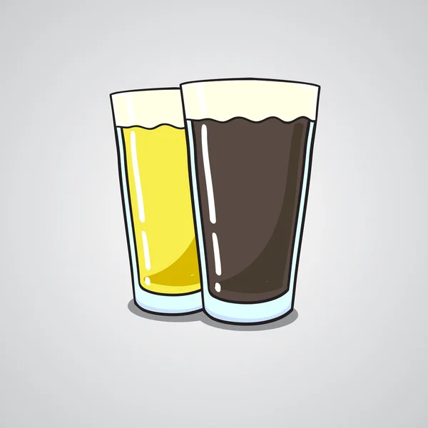 Glas Bier — Stockvektor