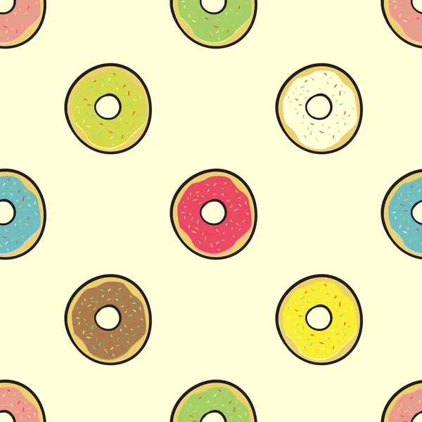 Rosquillas de colores — Vector de stock