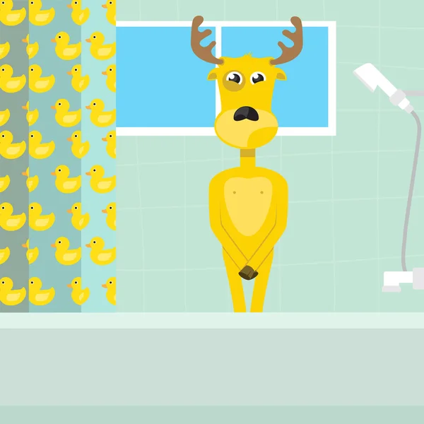 Prendre un bain — Image vectorielle
