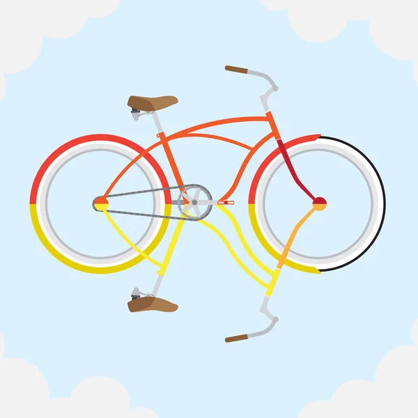 Illustrazione bicicletta — Vettoriale Stock