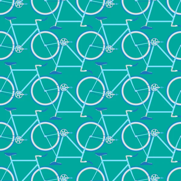 自転車のシームレスなパターン — ストックベクタ