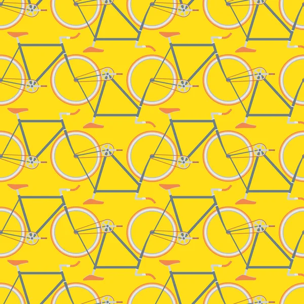 Fiets naadloze patroon — Stockvector