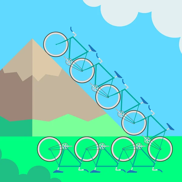 Illustratie fiets — Stockvector