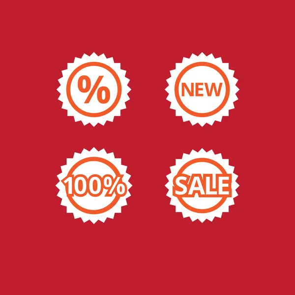 Icons sale — Stock Vector