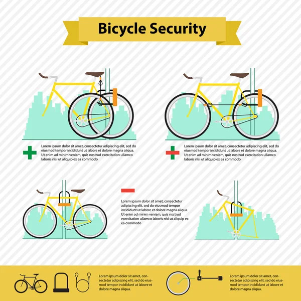 Bisiklet infographics — Stok Vektör