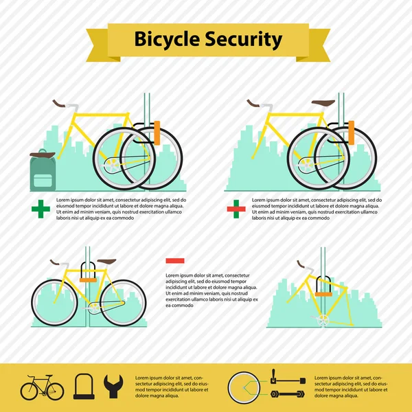 Fiets infographics — Stockvector