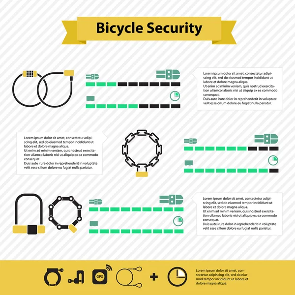 Infografiki rowerów — Wektor stockowy