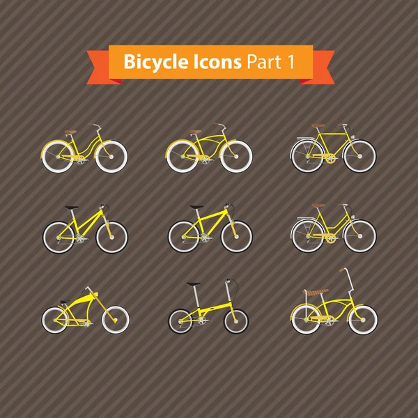 Types de bicyclettes — Image vectorielle