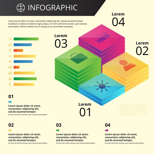 Infographics sjabloon — Stockvector