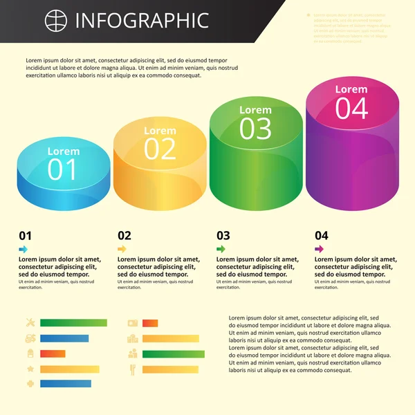 Infographics template — Stock Vector