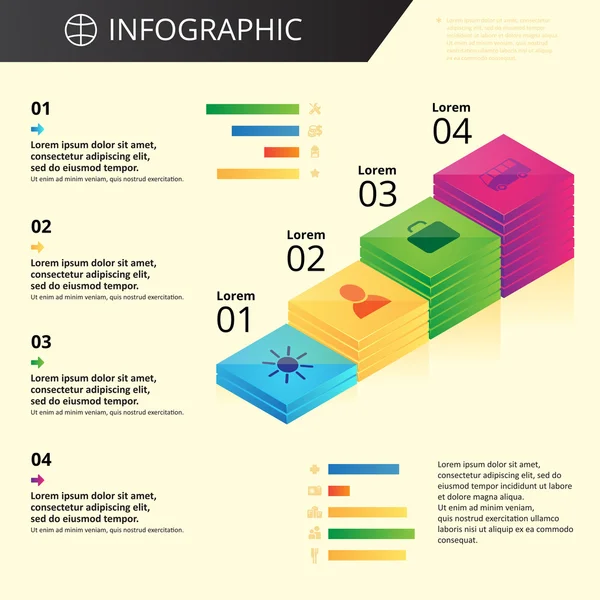 Infographics template — Stock Vector