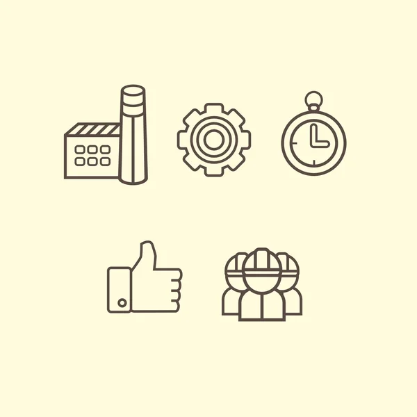 Flat icons for web — Stock Vector