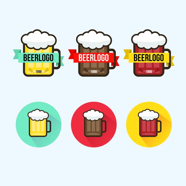 Logo de bière — Image vectorielle