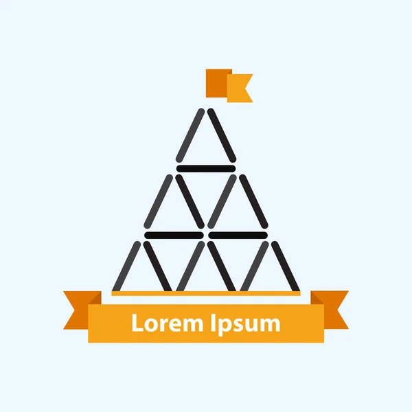 Logo pyramidal — Image vectorielle