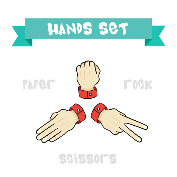 Hand set — Stock Vector