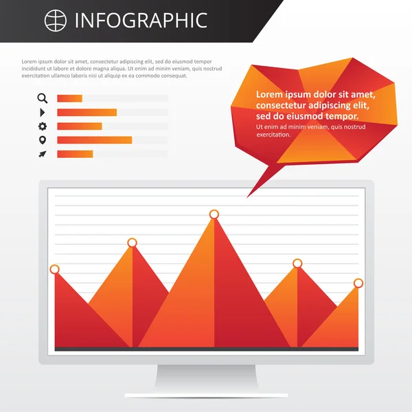 stock vector infographics template