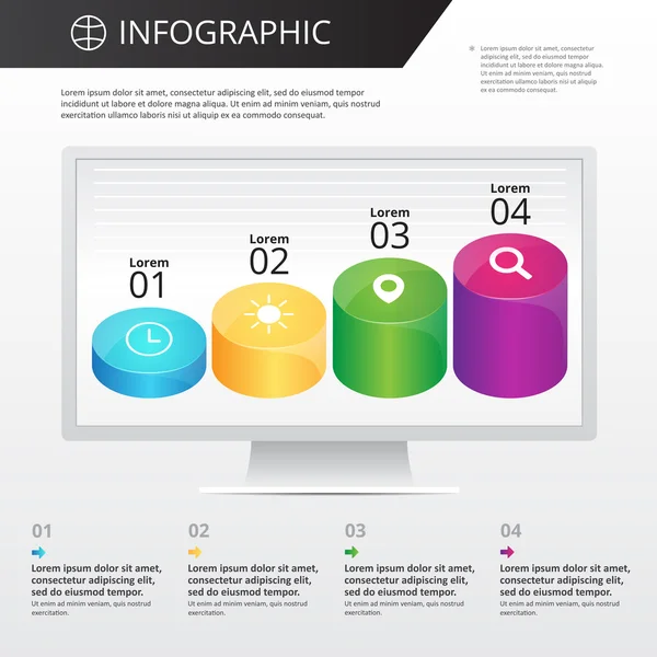 Infographics sjabloon — Stockvector