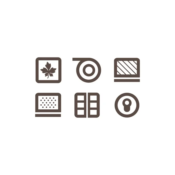 Yapı tema üzerinde düz simgeler