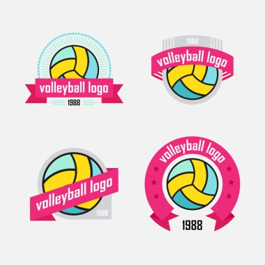 spor malzemeleri logolar kümesi