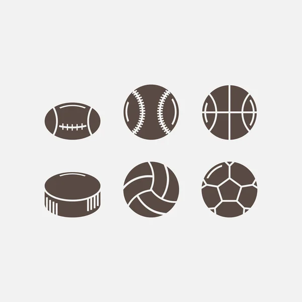 Conjunto de bolas de juego — Vector de stock