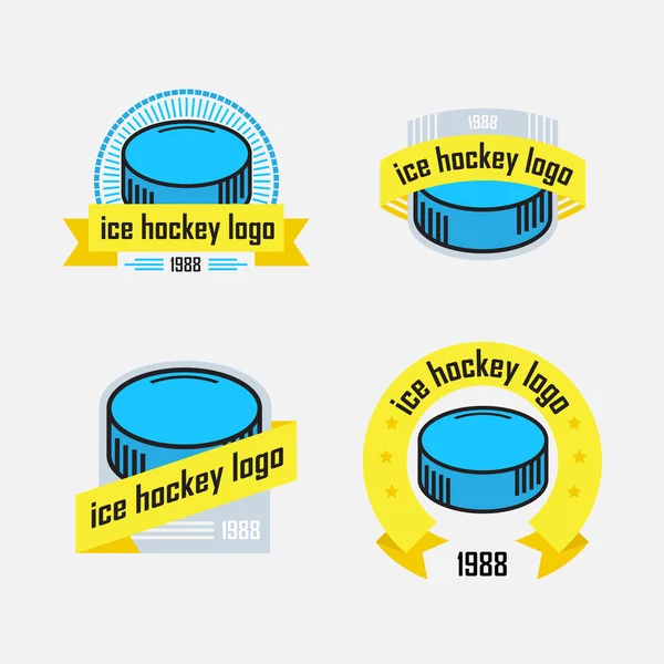 Set of logos from sports equipment — Stock Vector