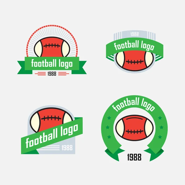 Juego de logotipos de material deportivo — Vector de stock