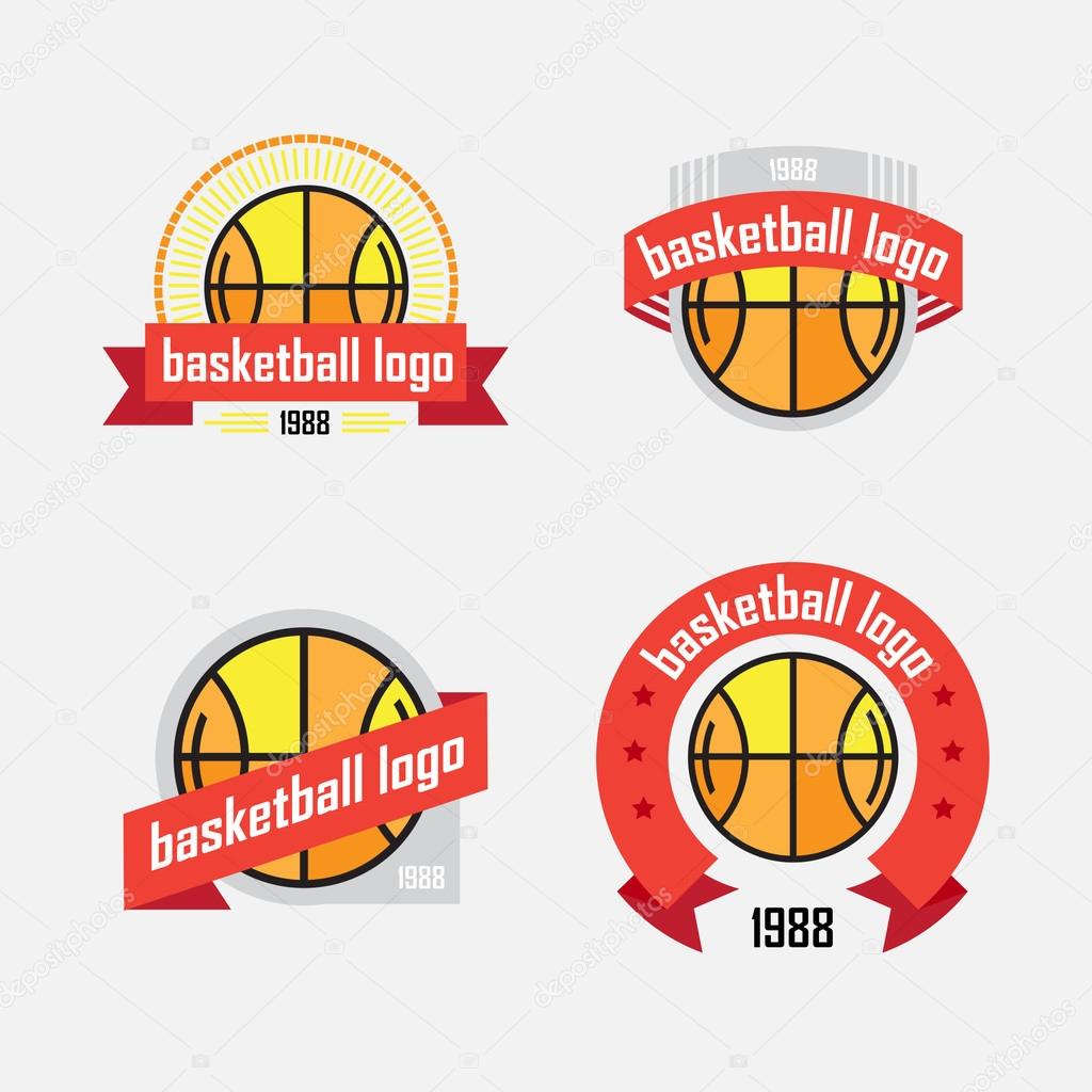 set of logos from sports equipment