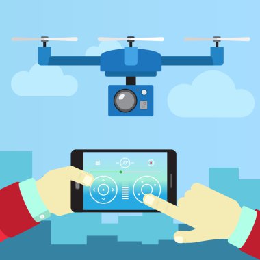 telefondan kontrol quadrocopters