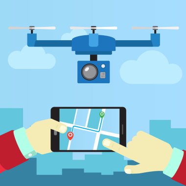 telefondan kontrol quadrocopters
