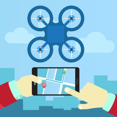 telefondan kontrol quadrocopters