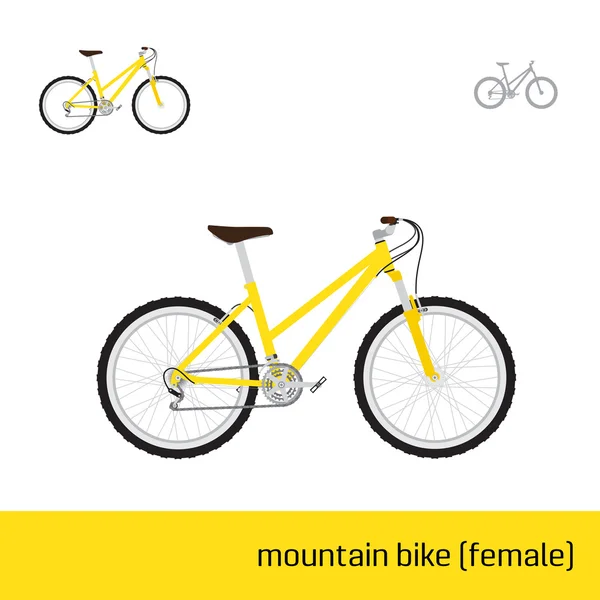 様々 な種類のベクトル自転車 — ストックベクタ
