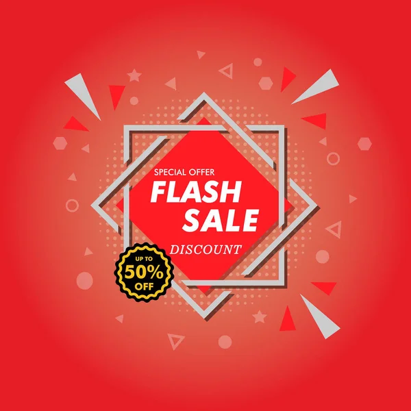 Flash Sale Best Percent Discount Hot Sale Label Special Offer — Vector de stock