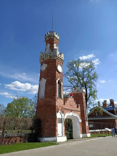 Palace Danish Prince Russia Country Red Stones Knight Tower — Fotografia de Stock