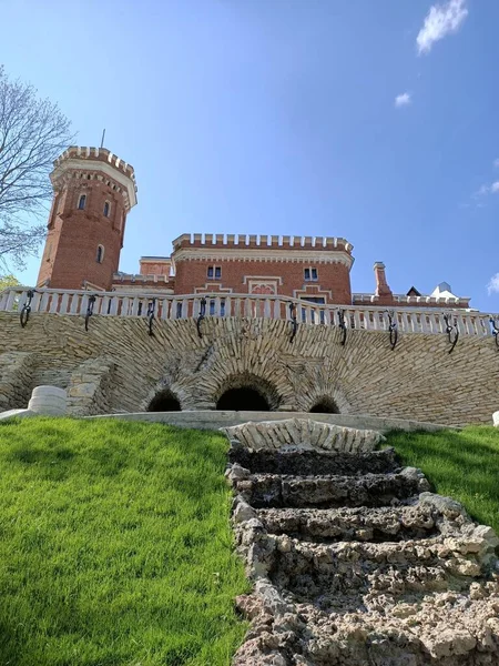 Palace Danish Prince Russia Country Red Stones Knight Tower — Stock Photo, Image