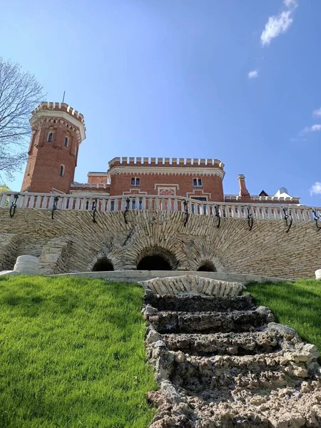 Palace Danish Prince Russia Country Red Stones Knight Tower — Stock Fotó